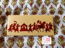 Red and Golden Bride and Groom Envelope