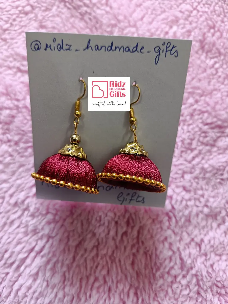 Silk Jhumkas
