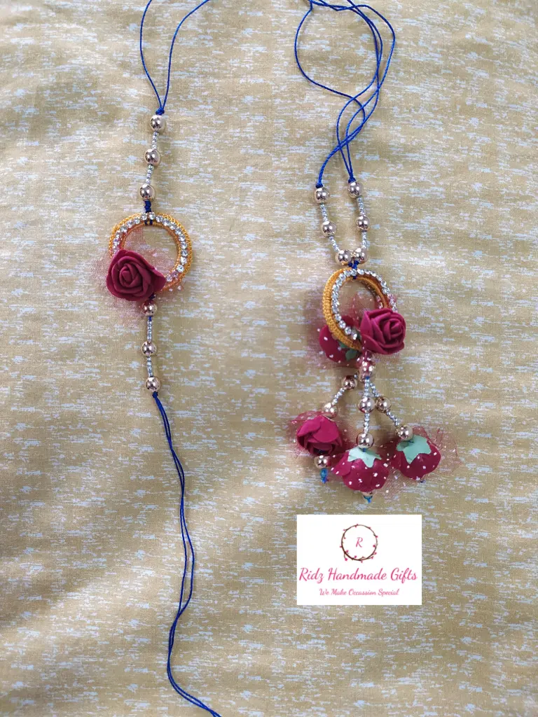 Elegant Floral Lumba Rakhi Set