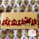 Red and Golden Bride and Groom Envelope