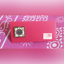 Red Envelope with Cream and Golden Leaf