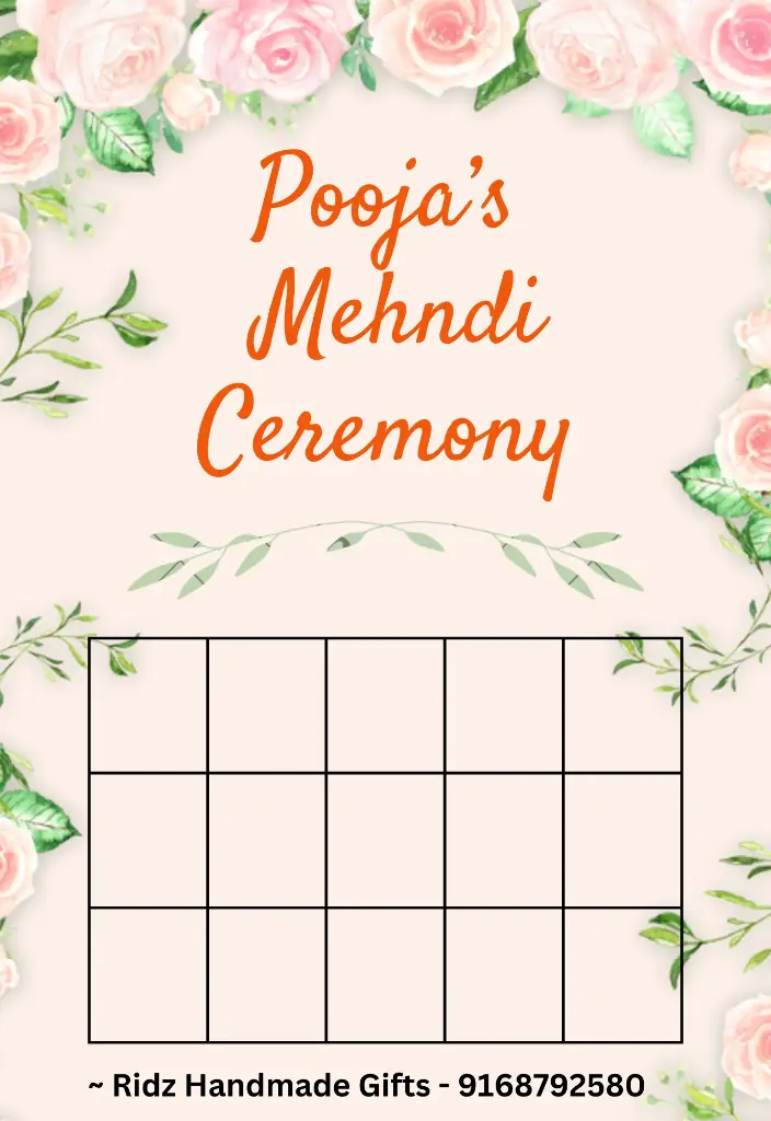 Design 1 - Mehendi Theme