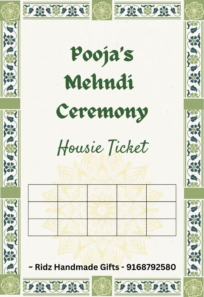 Design 2 - Mehendi Theme