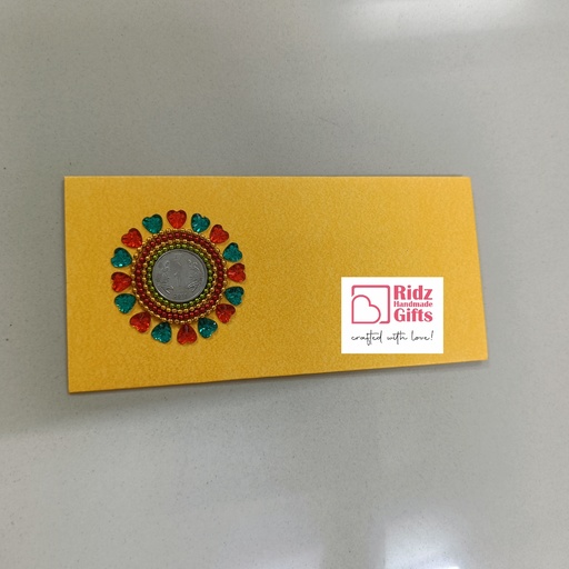 Envelopes with Red and Green stones