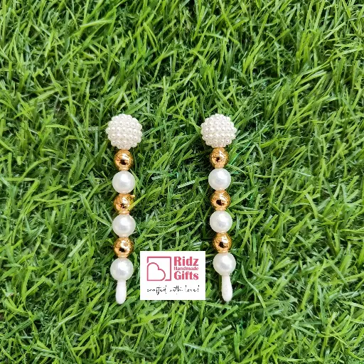 White and Golden Pearl Tilak Stick (Pack of 10)