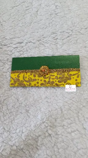 Fabric Patch Envelope with Tassel