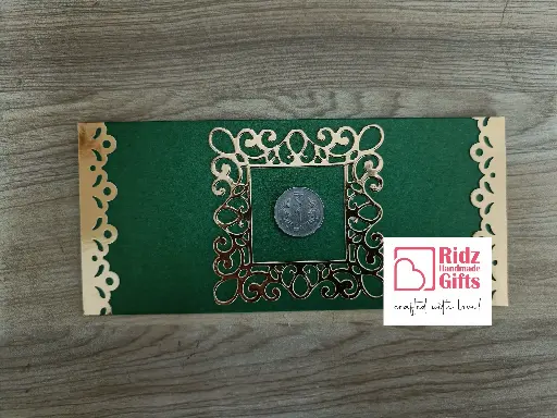 Decorated Envelope with golden design and border