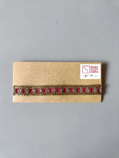 Maroon lace golden Envelope