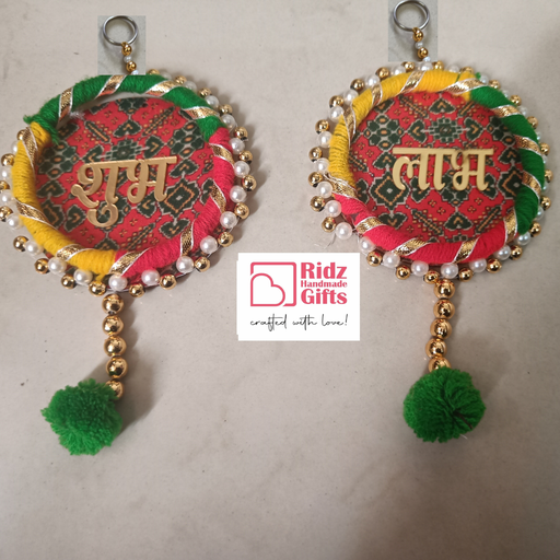 Patola Print Shubh Labh with Hanging