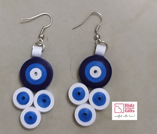 Quilled Circle Shaped Earrings
